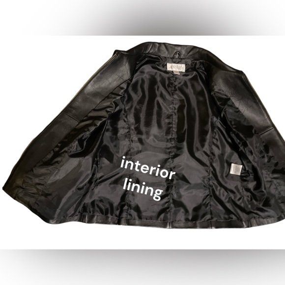 Vintage Casual Corner Black leather vest. size l. 1980’s-90 - Picture 5 of 12